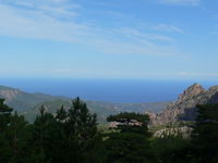 Korsika Col de Bavella eine wunderschöne Aussicht
